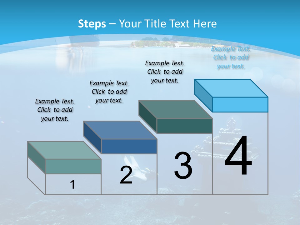 Snorkel Scene Fin PowerPoint Template