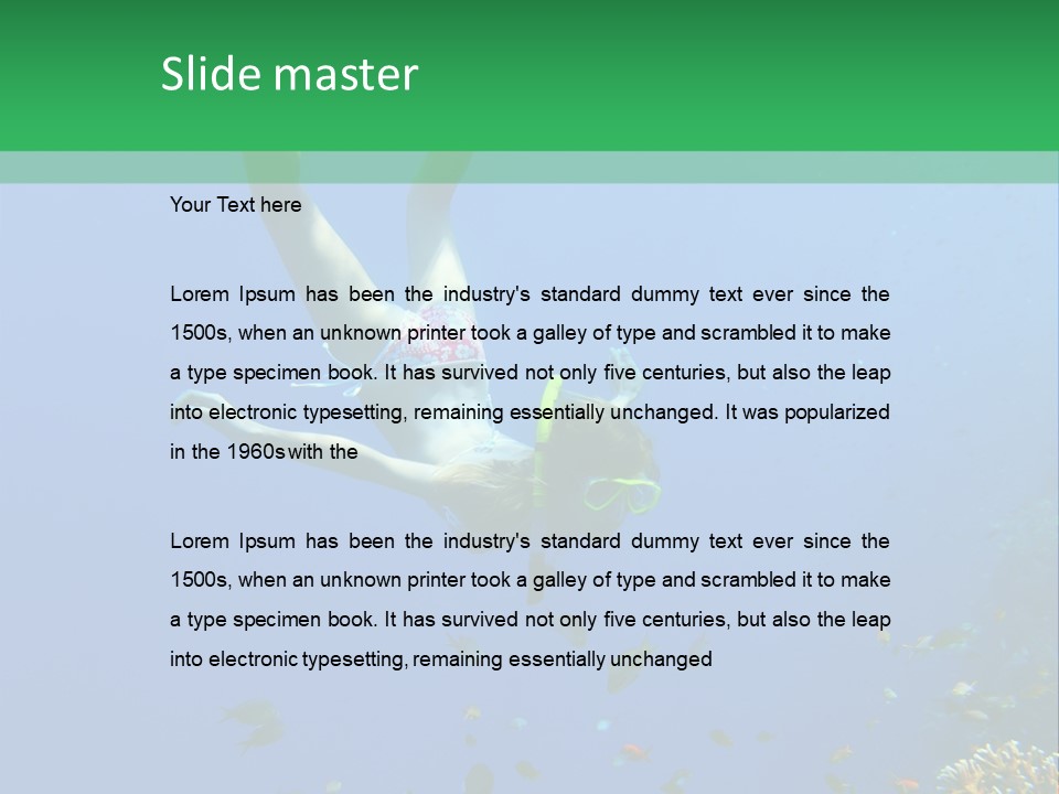 Blue Sand Life PowerPoint Template