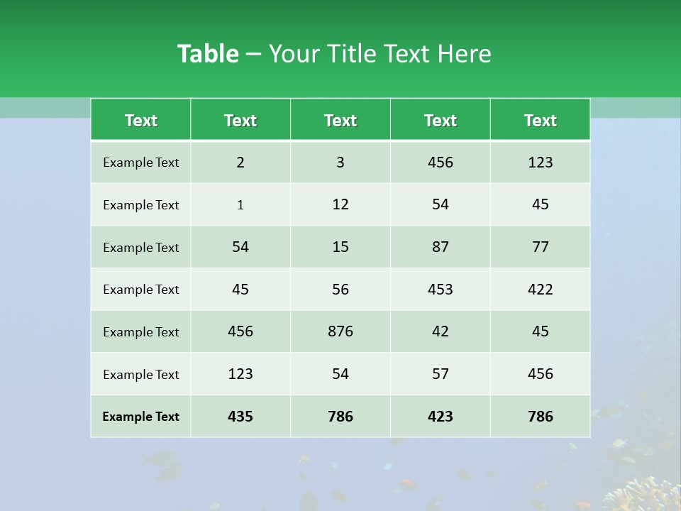 Blue Sand Life PowerPoint Template