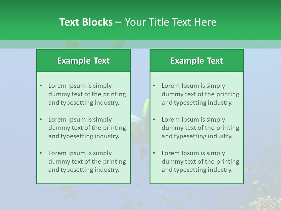Blue Sand Life PowerPoint Template