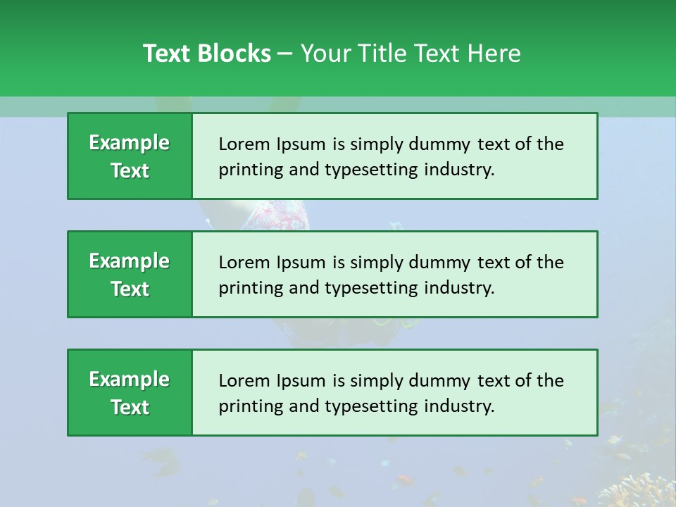 Blue Sand Life PowerPoint Template