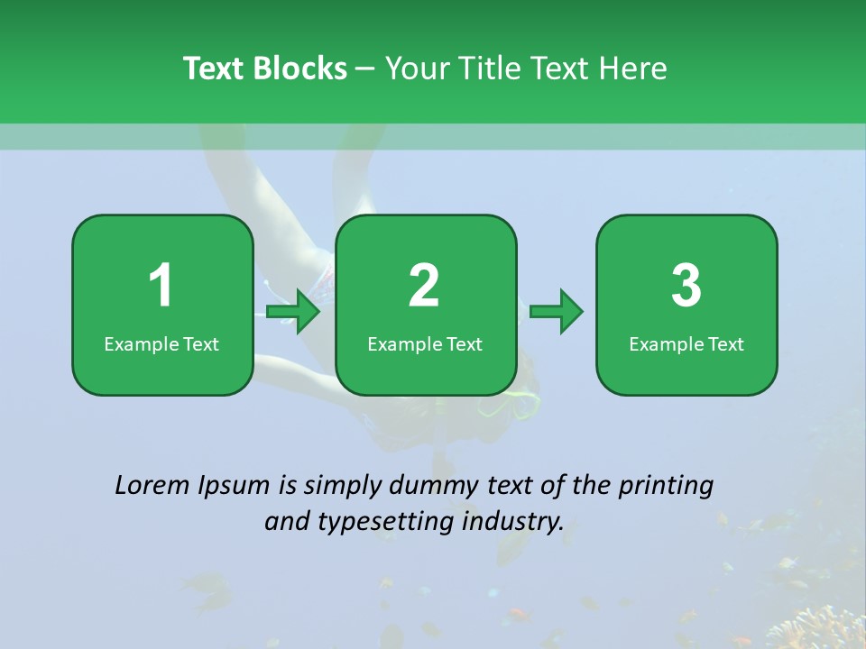 Blue Sand Life PowerPoint Template