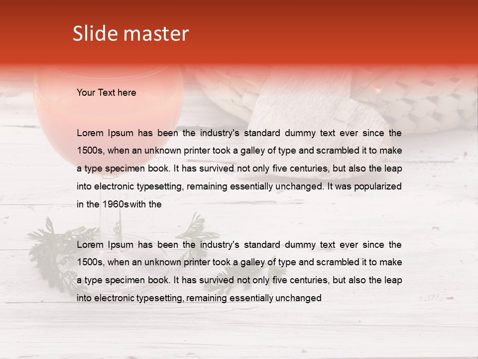 Cuisine Organic Nobody PowerPoint Template