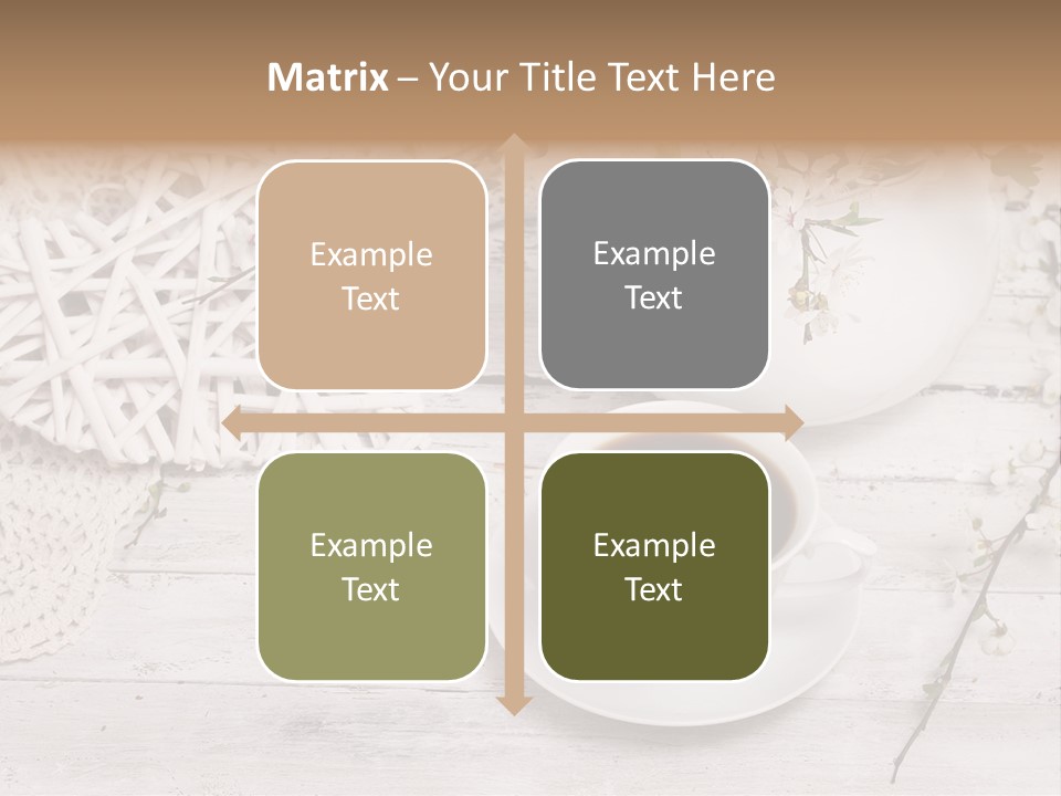 White Natural Texture PowerPoint Template