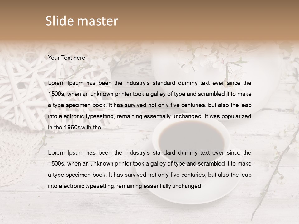 White Natural Texture PowerPoint Template