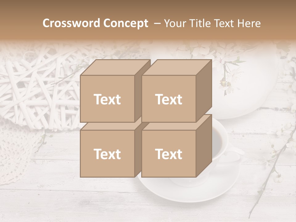 White Natural Texture PowerPoint Template