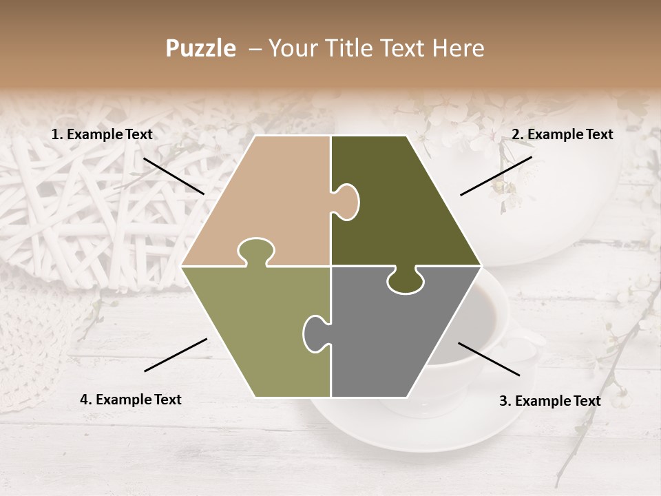 White Natural Texture PowerPoint Template