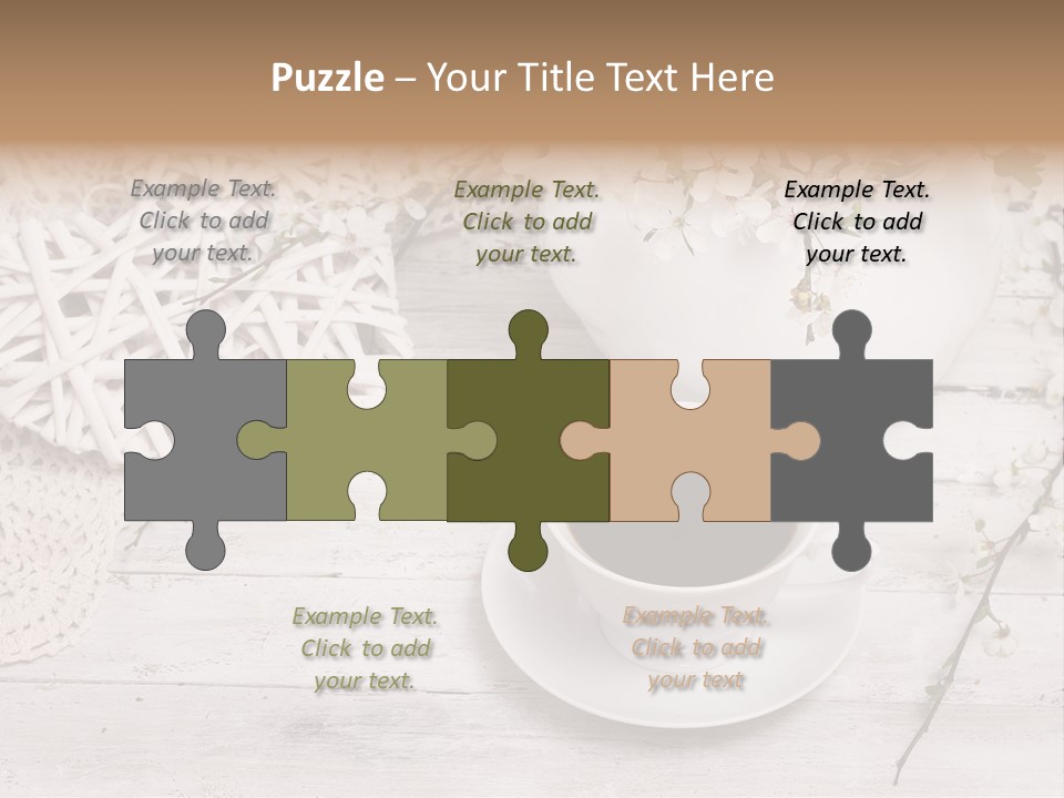 White Natural Texture PowerPoint Template