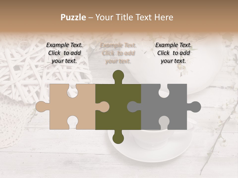 White Natural Texture PowerPoint Template