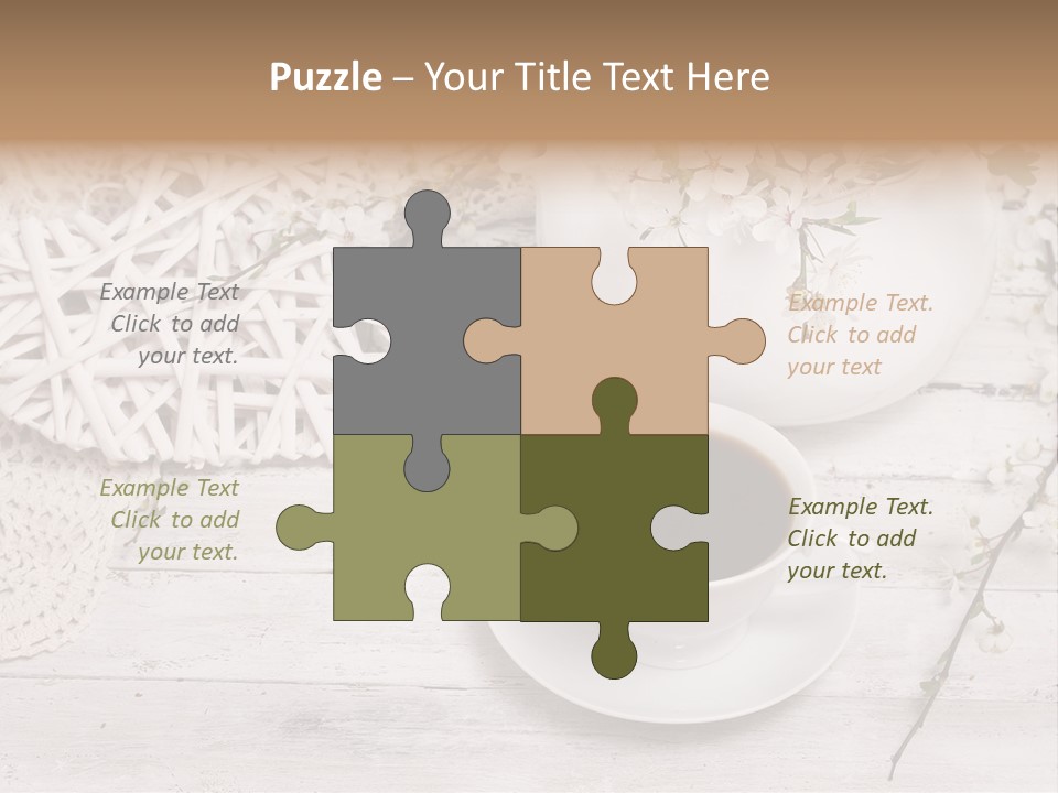 White Natural Texture PowerPoint Template