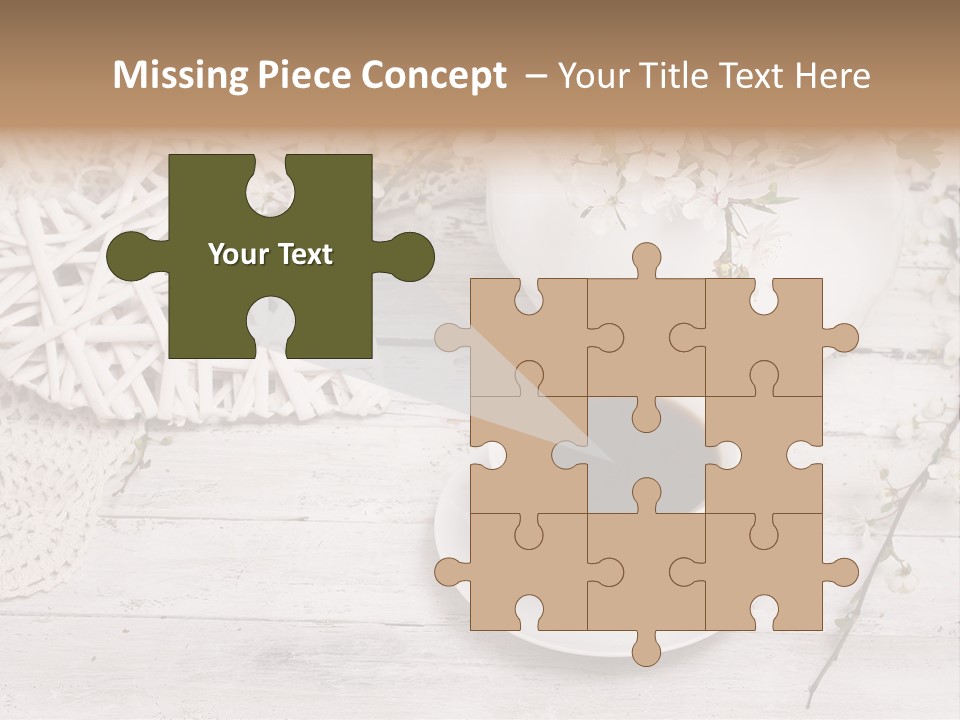 White Natural Texture PowerPoint Template