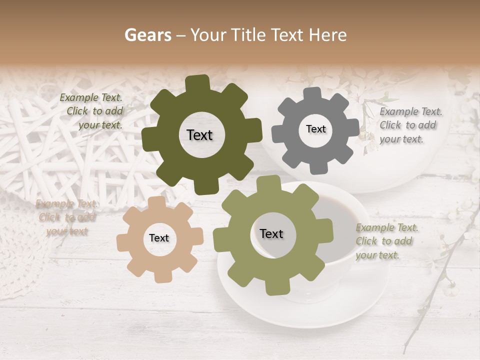 White Natural Texture PowerPoint Template