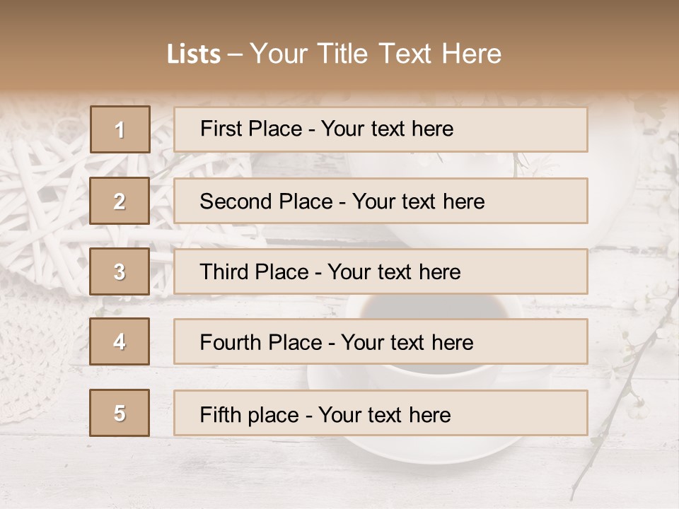 White Natural Texture PowerPoint Template