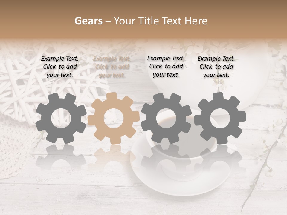 White Natural Texture PowerPoint Template