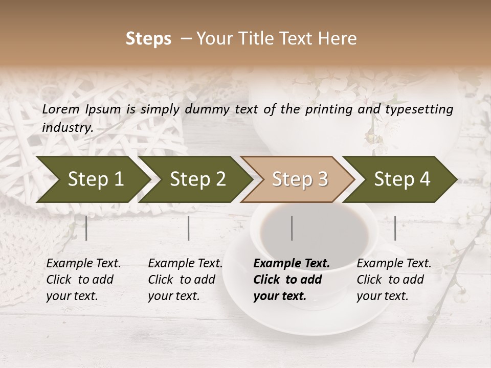 White Natural Texture PowerPoint Template