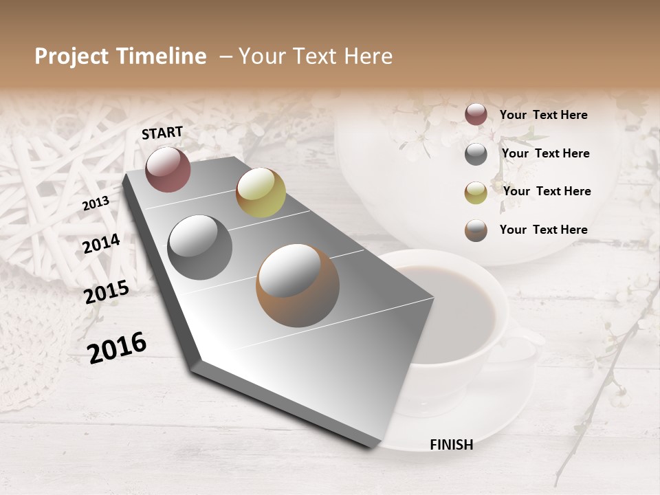 White Natural Texture PowerPoint Template