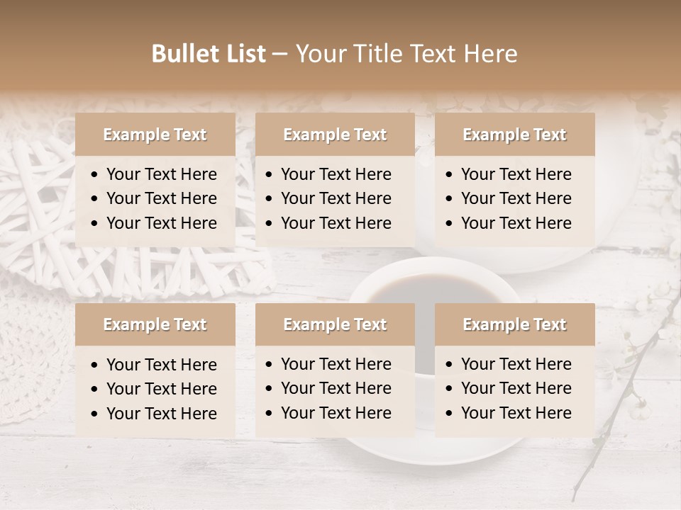 White Natural Texture PowerPoint Template
