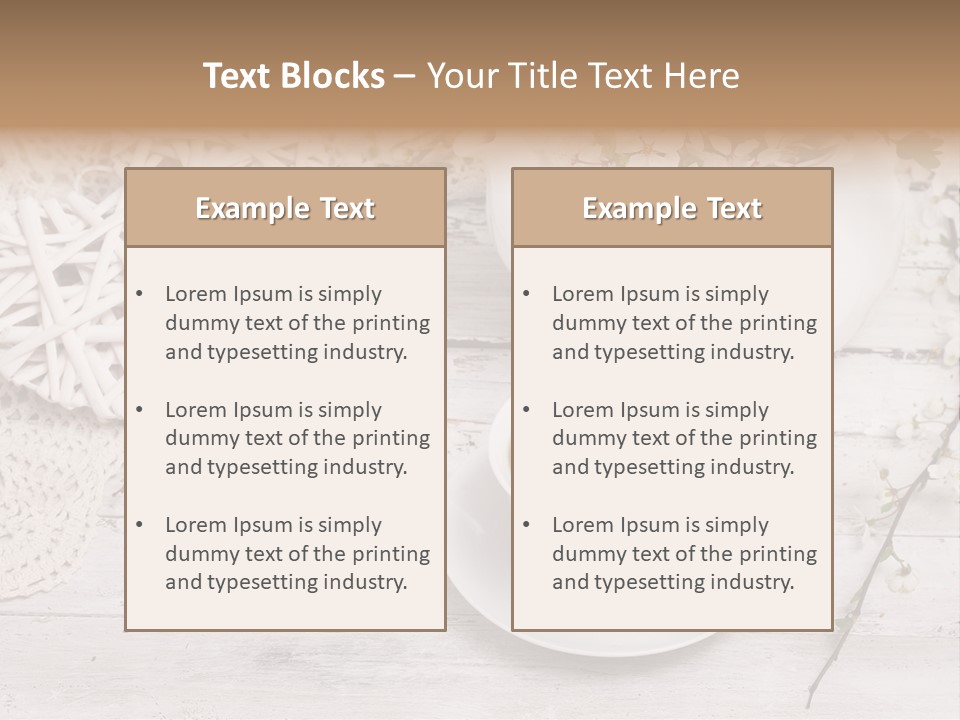White Natural Texture PowerPoint Template