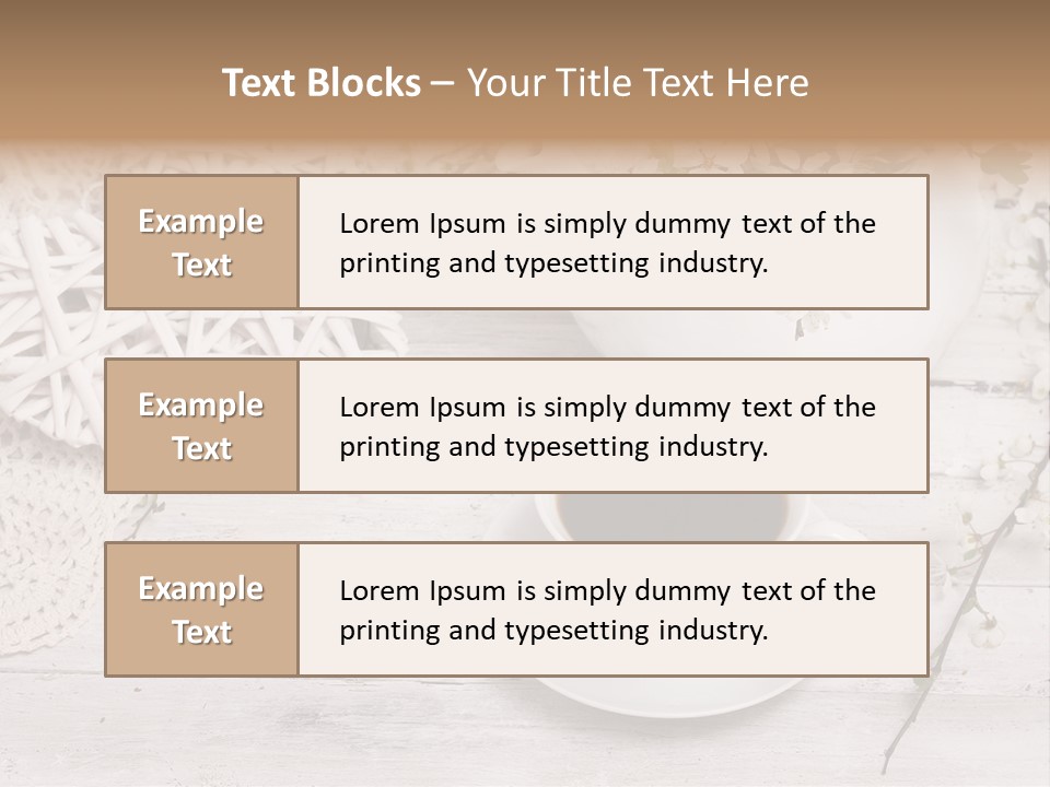 White Natural Texture PowerPoint Template