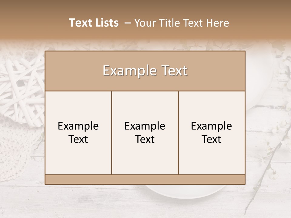 White Natural Texture PowerPoint Template