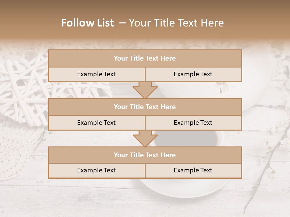 White Natural Texture PowerPoint Template