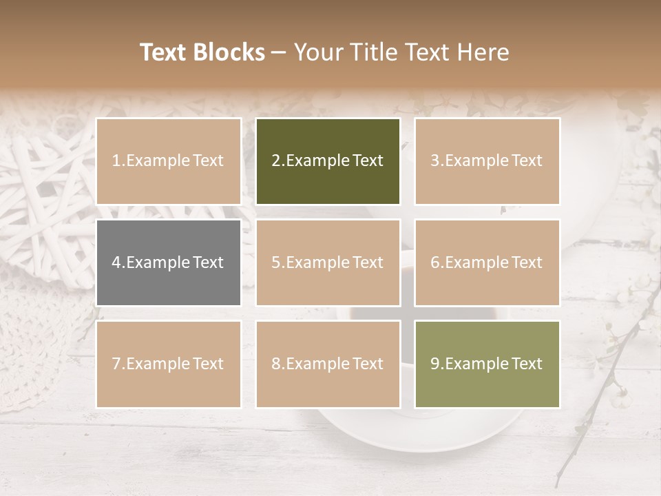 White Natural Texture PowerPoint Template