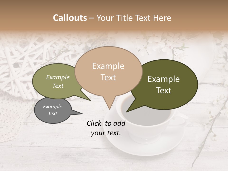 White Natural Texture PowerPoint Template