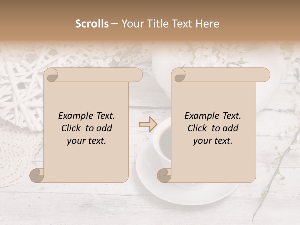 White Natural Texture PowerPoint Template