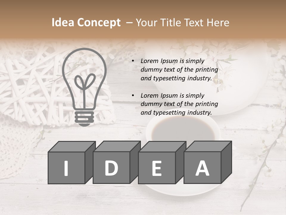 White Natural Texture PowerPoint Template