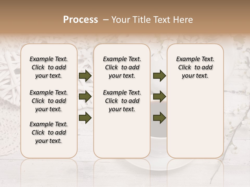 White Natural Texture PowerPoint Template