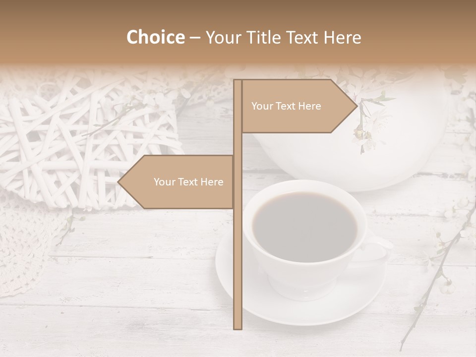 White Natural Texture PowerPoint Template