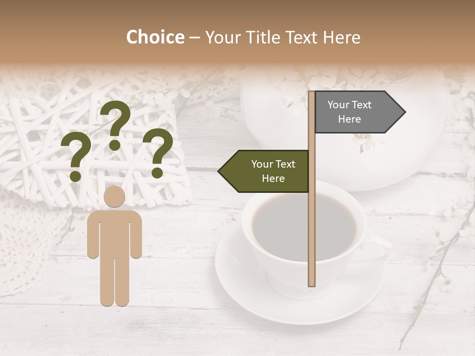 White Natural Texture PowerPoint Template