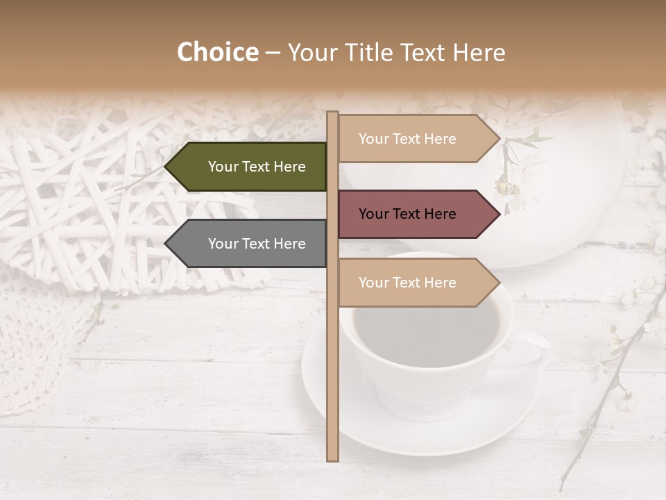 White Natural Texture PowerPoint Template