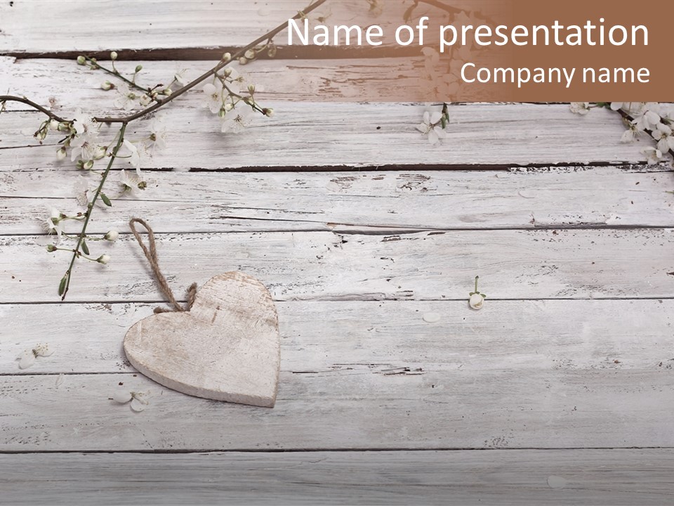 Card Texture Wooden PowerPoint Template