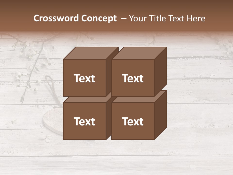 Card Texture Wooden PowerPoint Template