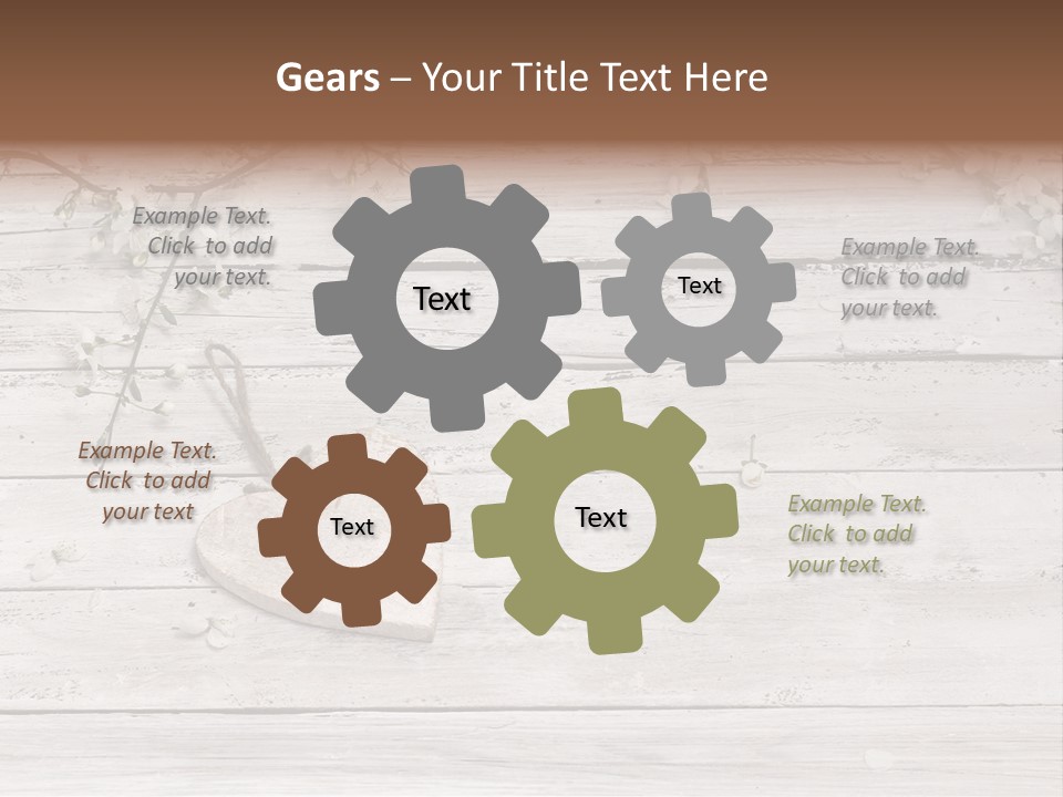 Card Texture Wooden PowerPoint Template