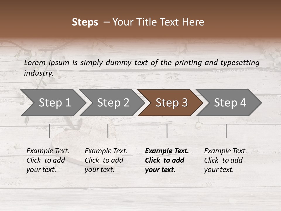 Card Texture Wooden PowerPoint Template