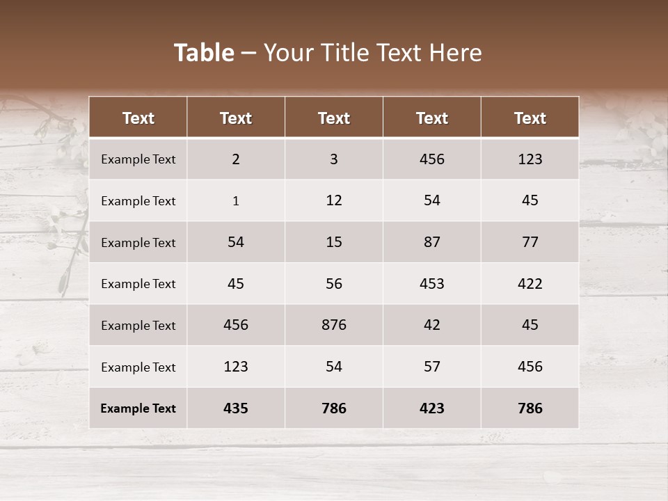 Card Texture Wooden PowerPoint Template