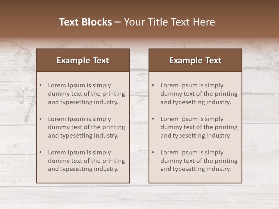 Card Texture Wooden PowerPoint Template
