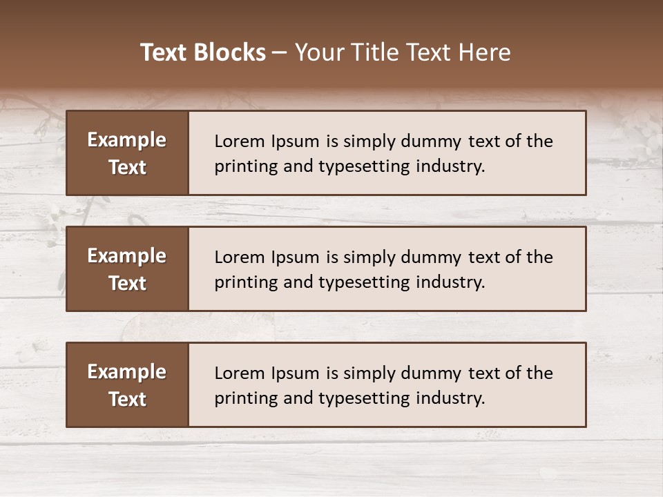 Card Texture Wooden PowerPoint Template
