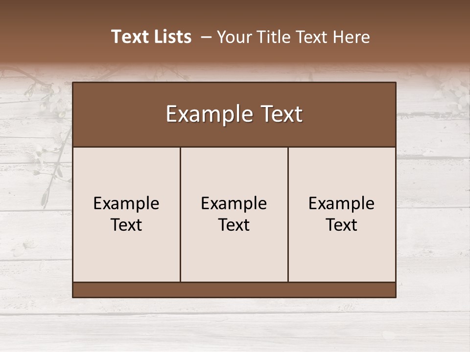 Card Texture Wooden PowerPoint Template
