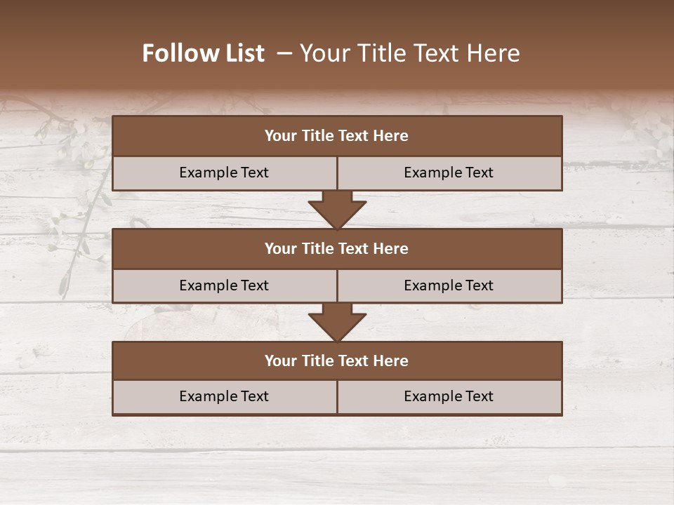 Card Texture Wooden PowerPoint Template