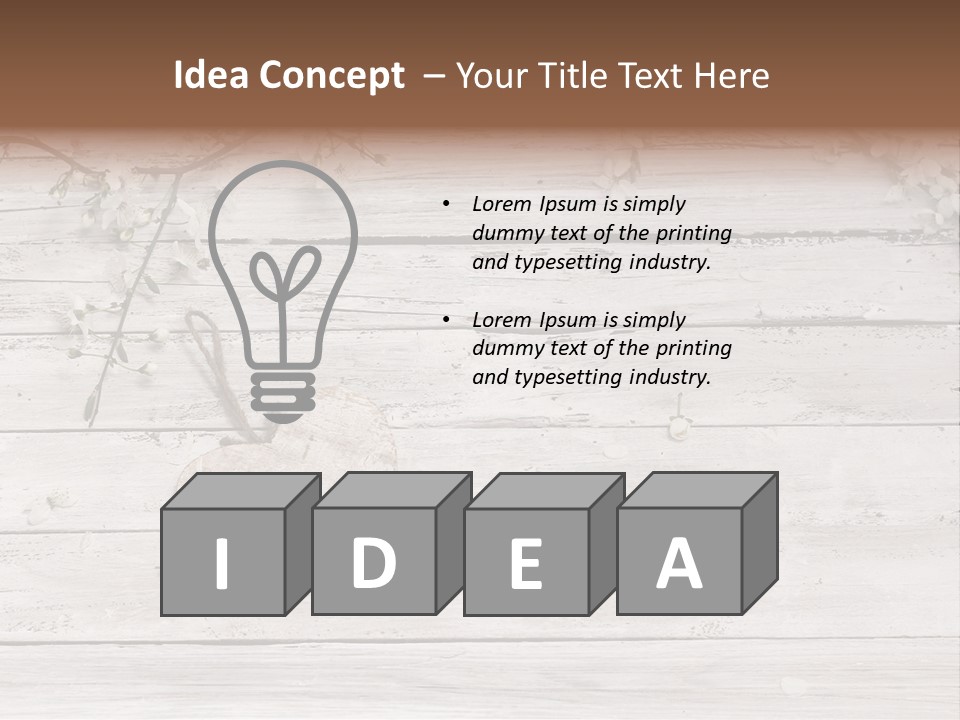 Card Texture Wooden PowerPoint Template