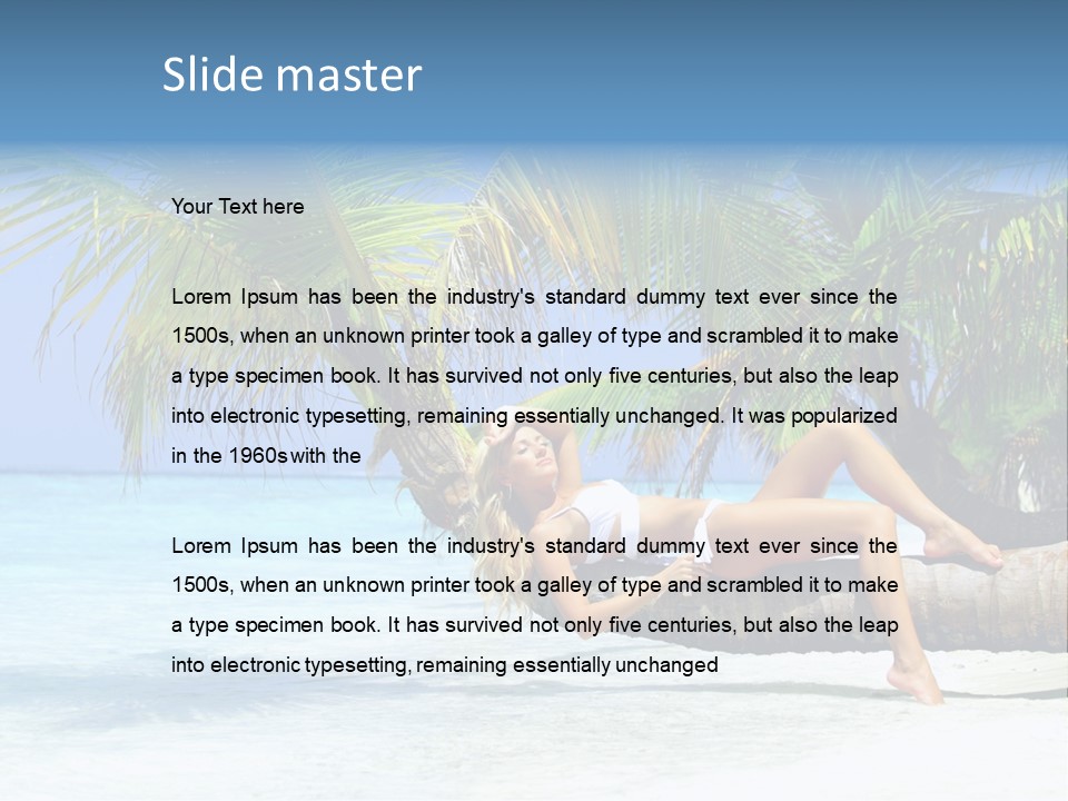 Leg Travel Spa PowerPoint Template