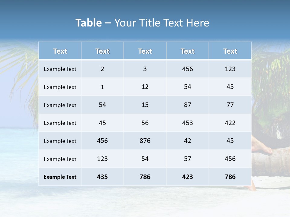 Leg Travel Spa PowerPoint Template