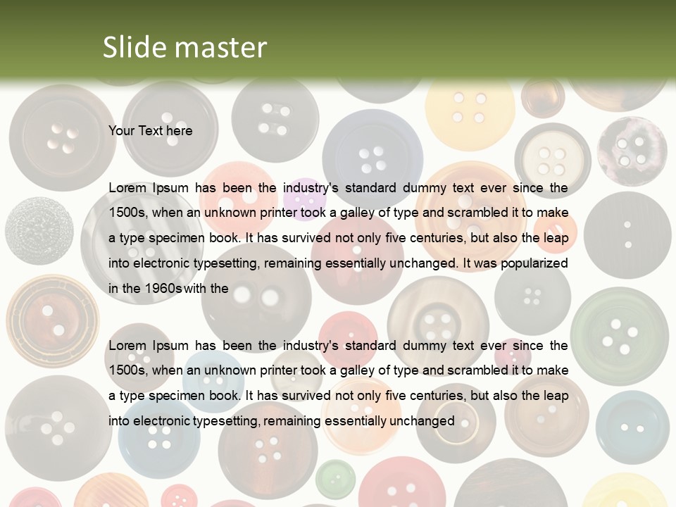 Texture Clothing Nature PowerPoint Template