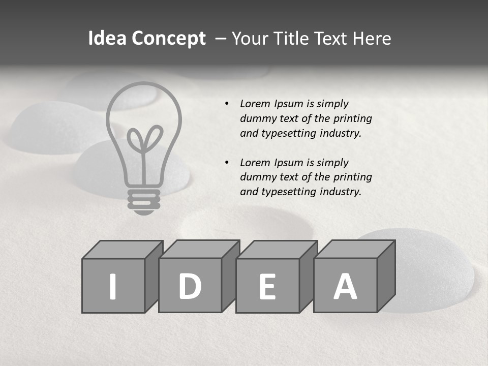 Sand Concept Business PowerPoint Template