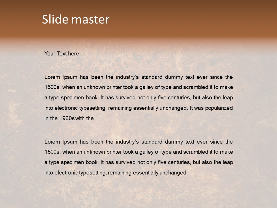 Dirty Rough Empty PowerPoint Template