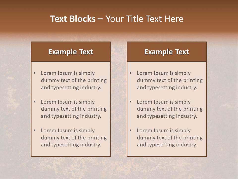 Dirty Rough Empty PowerPoint Template