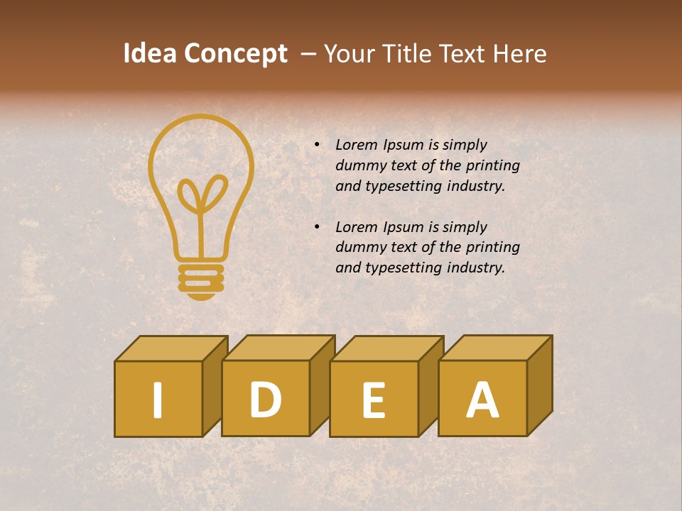 Dirty Rough Empty PowerPoint Template